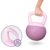 DrFit Kettlebell odważnik kulowy z piaskiem do ćwiczeń siłowych fioletowy 12kg