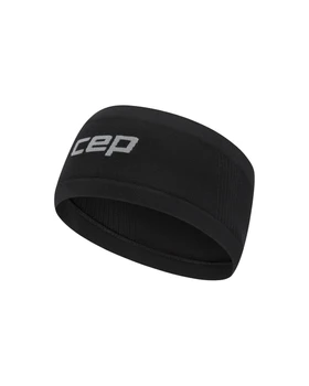 Lekka sportowa opaska na głowę do biegania unisex czarna Core Run CEP