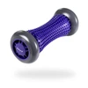 DrFit Roller rehabilitacyjny do stóp z wypustkami sensorycznymi fioletowy 17cm (szare koła)