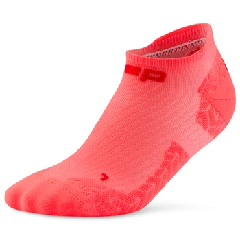 Męskie skarpety kompresyjne sportowe stopki no show CEP Core Run Ultralight koralowy