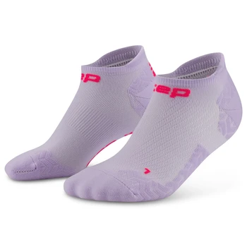 Męskie skarpety kompresyjne sportowe stopki no show CEP Core Run Ultralight liliowe