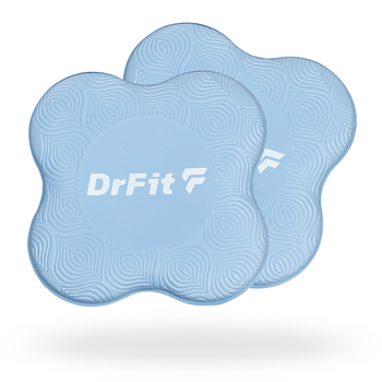 DrFit Podkładki amortyzujące do ćwiczeń, fitnessu i jogi niebieskie